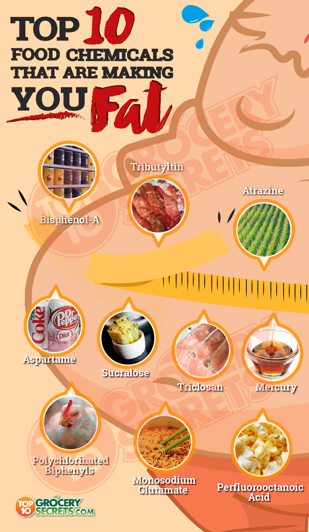 (Infographic) Top 10 food chemicals that are making you fat